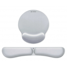 SUBBLIM Pack Ergo Memoryflex ? Conjunto de alfombrilla para ratón y reposamuñecas para teclado Plata