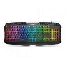 Teclado Gaming Krom Kyra Led Rgb Usb Negro