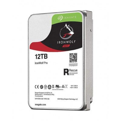 Disco duro interno hdd seagate ironwolf pro 12tb sata 256mb
