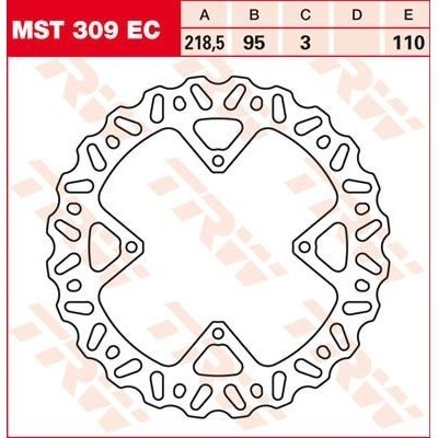 Discos de freno EC TRW MST309EC