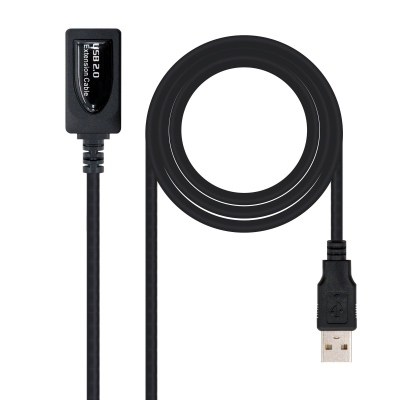 Nanocable CABLE USB 2.0 PROLONGADOR CON AMPLIFICADOR, TIPO A/M-A/H, 5.