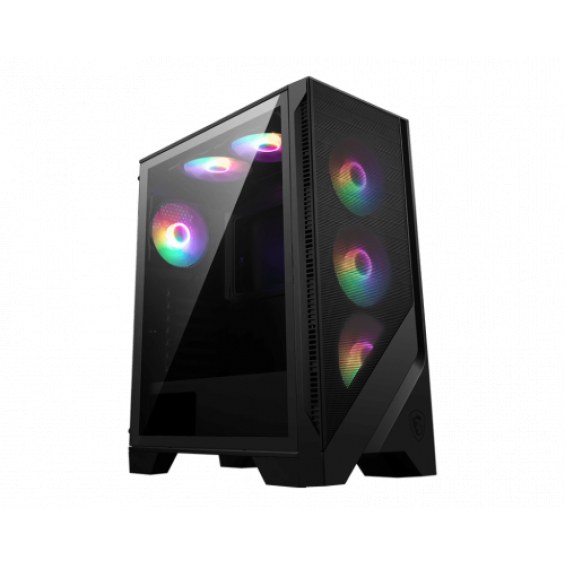 MSI MAG FORGE 120A AIRFLOW carcasa de ordenador Midi Tower Negro, Transparente