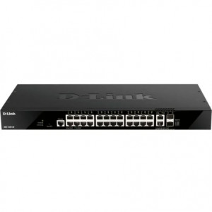 Switch Gestionable D-Link DGS-1520-28/E 24 Puertos/ RJ-45 10/100/1000/ SFP