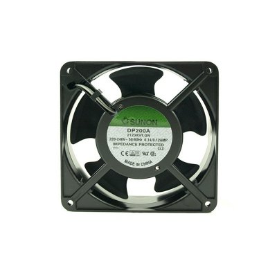 VENTILADOR 230Vac 120x120x38mm 22W 2 Terminales Fricción Sunon