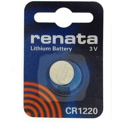 Pila Litio CR1220 RENATA 3Vdc 38mAh 12,5x2mm