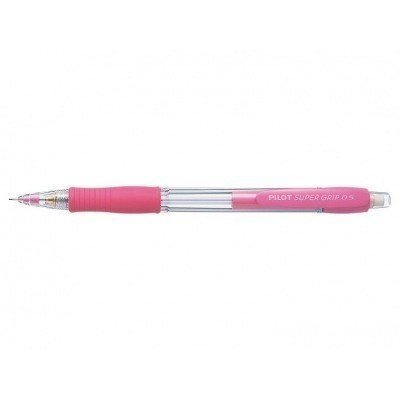 Pilot Portaminas SuperGrip H-185 - Trazo 0.5mm - Mina HB - Cuerpo Rosa