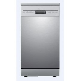 Lavavajillas Corberó CLVM403X, 45 cm, 10 servicios, clase E, 76 kWh/100 ciclos, 49dB, media carga, 5 programas, 4 temperaturas, inox
