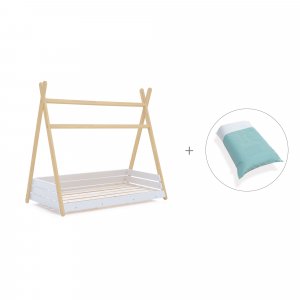 Cama cabaña Montessori madera 70x140 cm + nórdico Mare · Homy Life