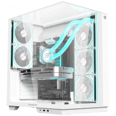 GABINETE GAMER BALAM RUSH MAJESTIC 7600 ATX 5 FAN ARGB USB-C BLANCO