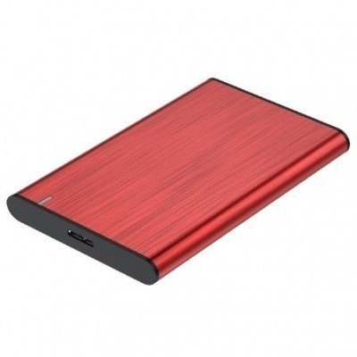 Caja Externa para Disco Duro de 2.5 Aisens ASE-2525RED/ USB 3.1/ Sin tornillos
