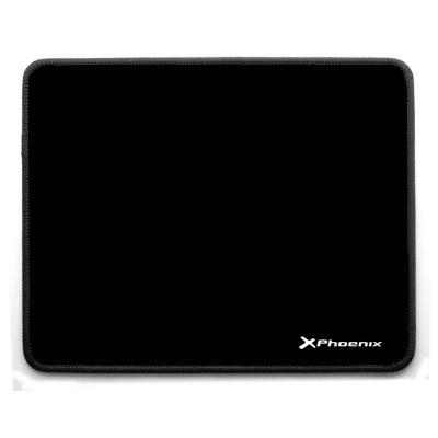 Alfombrilla phoenix phmousepad - s para mouse raton tamaño s 280 x 220 x 3 mm silicona suave antideslizante negro