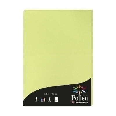 PAPEL CLAIREFONTAINE POLLEN A4 50h VERDE