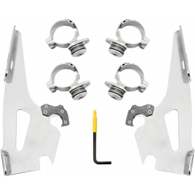 Kit de montaje completo Trigger-Lock para parabrisas Fats/Slim MEMPHIS SHADES MEK2019
