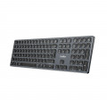 TECLADO COOLBOX INALAMBRICO ILUMINADO B431 RECARGABLE BT5.1 2.4G ALUMINIO NEGRO