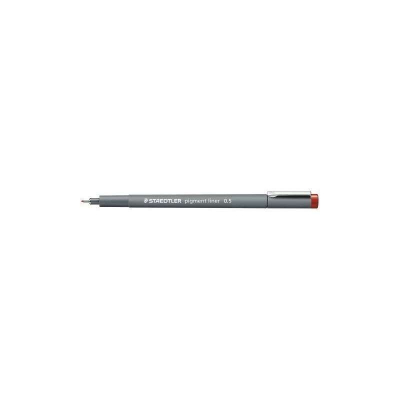 Staedtler Pigment Liner 308 Rotulador Calibrado - Trazo 0.5mm - Secado Rapido - Color Rojo