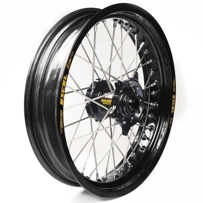 Rueda completa Haan Wheels aro negro 16,5-3,50 buje negro 1 75055/3/3 1 75055/3/3