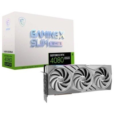 Tarjeta grafica msi nvidia geforce rtx 4080 super 16g gaming x slim white 16gb gddr6x