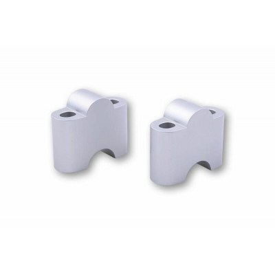 LSL Bar Mounts Ø22,2mm +35mm Silver 121RE35SI