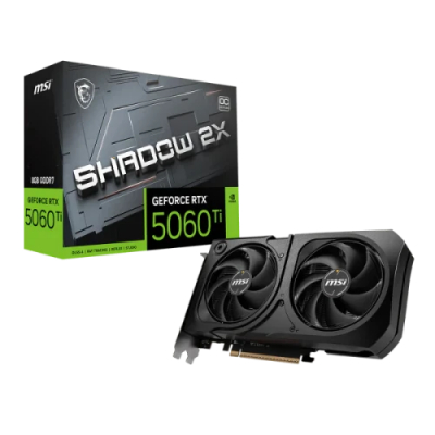VGA MSI RTX 5060 TI 8G SHADOW 2X OC PLUS,NV,RTX5060TI,8GB,GDDR7,128BIT,1HDMI+3DP