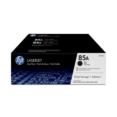 Pack de ahorro de 2 cartuchos de tóner original LaserJet 85A negro