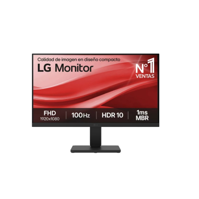 LG Monitor LED 21.5 FullHD 1080p HDR 100Hz - Respuesta 1ms - 16:9 - VGA, HDMI - VESA 100x100