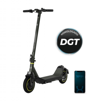 Cecotec Bongo Serie M40 XL Connected Patinete Electrico - 700W - Autonomia 40km - Ruedas 9 - Doble Frenado - Velocidad Maxima 25km/h - Estructura de Aluminio - Homologacion DGT - Color Negro