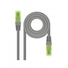 Nanocable Cable de Red Latiguillo RJ45 CAT.6 UTP AWG26 CCA, Gris, 30 cm