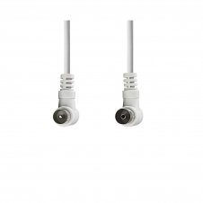 NEDIS CABLE COAXIAL DE 90 DB | IEC (COAXIAL) MACHO EN ?NGULO - IEC (COAXIAL) HEMBRA EN ?NGULO | 3M