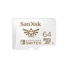 Memoria microsdxc sandisk nintendo switch 64gb rojo blanco SDSQXAT-064G-GNCZN