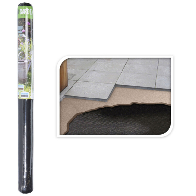 Malla antihierba 8 x 1,5 m negra