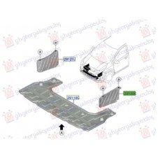 CUBIERTA DEBAJO DE MOTOR PARTE LATERAL DE PLASTICO (O)