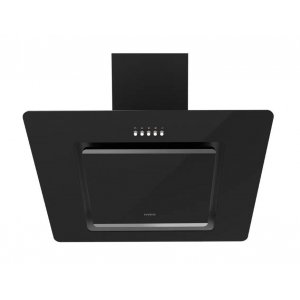 Campana decorativa de pared inclinada Infiniton CMPTRAL-SG60, perimetral, 60 cm, 400 m3/h, clase C, 3 velocidades, 64dB, negro