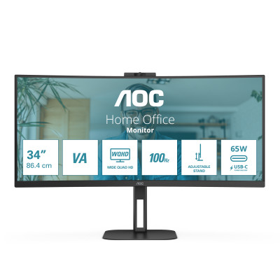V5 CU34V5CW pantalla para PC 86,4 cm (34) 3440 x 1440 Pixeles Wide Quad HD LED Negro