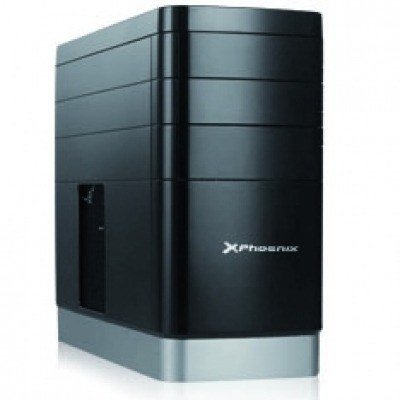 Caja ordenador semitorre micro atx phoenix ph2503 negro plata