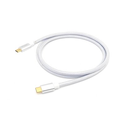 128356 Cable USB 3.2 Gen 2 C a C, M/M, 1,0m, PD 100W , 4K/60Hz, 10Gbps, Blanco