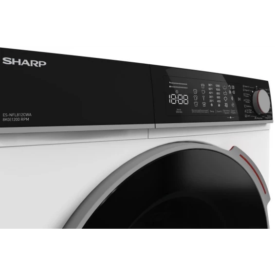 Lavadora Sharp ES-NFL812CWA, 8 kg, 1200 rpm, clase A, blanca - imagen 7