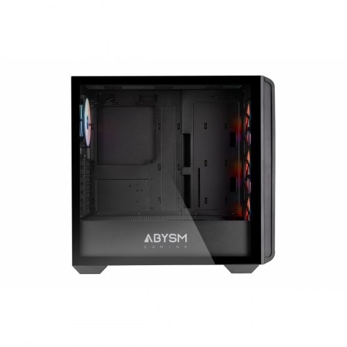 Abysm Danube Kamp BX300 Black Caja Torre ATX, ITX, Micro ATX - Lateral Cristal Templado - 3.5\1 y 2.5\1 - USB-A, USB-C y Audio - 4 Ventiladores ARGB Ins