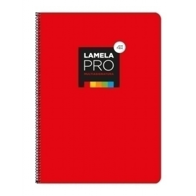 LAMELA BLOC t.DURA Fº 100h CDV. 4 ROJO - Pack de 5 unidades