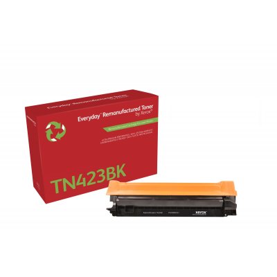 Everyday Tóner Everyday? Negro remanufacturado de Xerox es compatible con Brother TN423BK, Capacidad alta