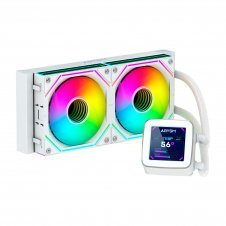 ABYSM AB324012 sistema de refrigeración para ordenador Procesador Sistema de refrigeración líquida todo en uno 12 cm Blanco 1 pieza(s)