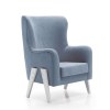 Sillón de lactancia tapizado en tela · GLAM Blue denim · Alondra