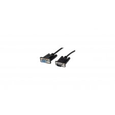 StarTech.com Cable Extensión Directo Straight Through Serie Serial RS232 V?deo EGA DB9 Macho a Hembra - 50cm Negro