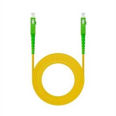 Latiguillo cable fibra optica mono nanocable sc - apc lszh amarillo 5m