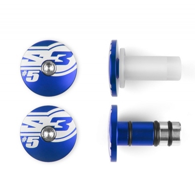 S3 End 5 Bar Ends Ø14mm Blue HA-END5-U