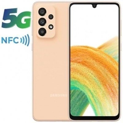 Smartphone Samsung Galaxy A33 6GB/ 128GB/ 6.4/ 5G/ Naranja Melocotón V2