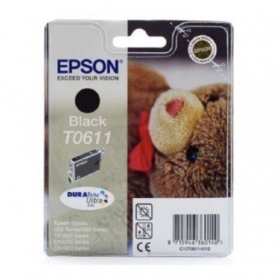 Epson T0611 Negro Cartucho de Tinta Original - C13T06114010