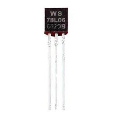 Regulador Tension 6Vdc 0,1Amp Positivo TO92 L78L06ABZ
