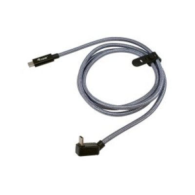 CABLE USB-C MACHO USB-C ACODADO MACHO USB 3.2 240W 4K 20GBPS 2M