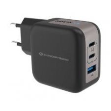 Cargador CONCEPTRONIC USB-A/C 67W Negro (ALTHEA17B)