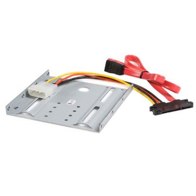 Juego Kit Adaptador Bandeja de Montaje Unidad de Disco Duro SATA de 2,5in Pulgadas a 3,5